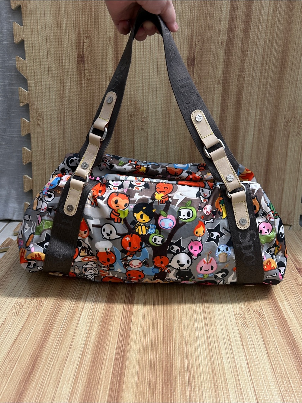 Vintage Tokidoki for LeSportsac Gioco Inferno Barrel Bag Qee - Picture 4 of 15
